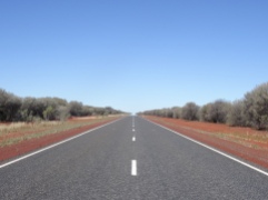 Sur la route direction Alice Springs